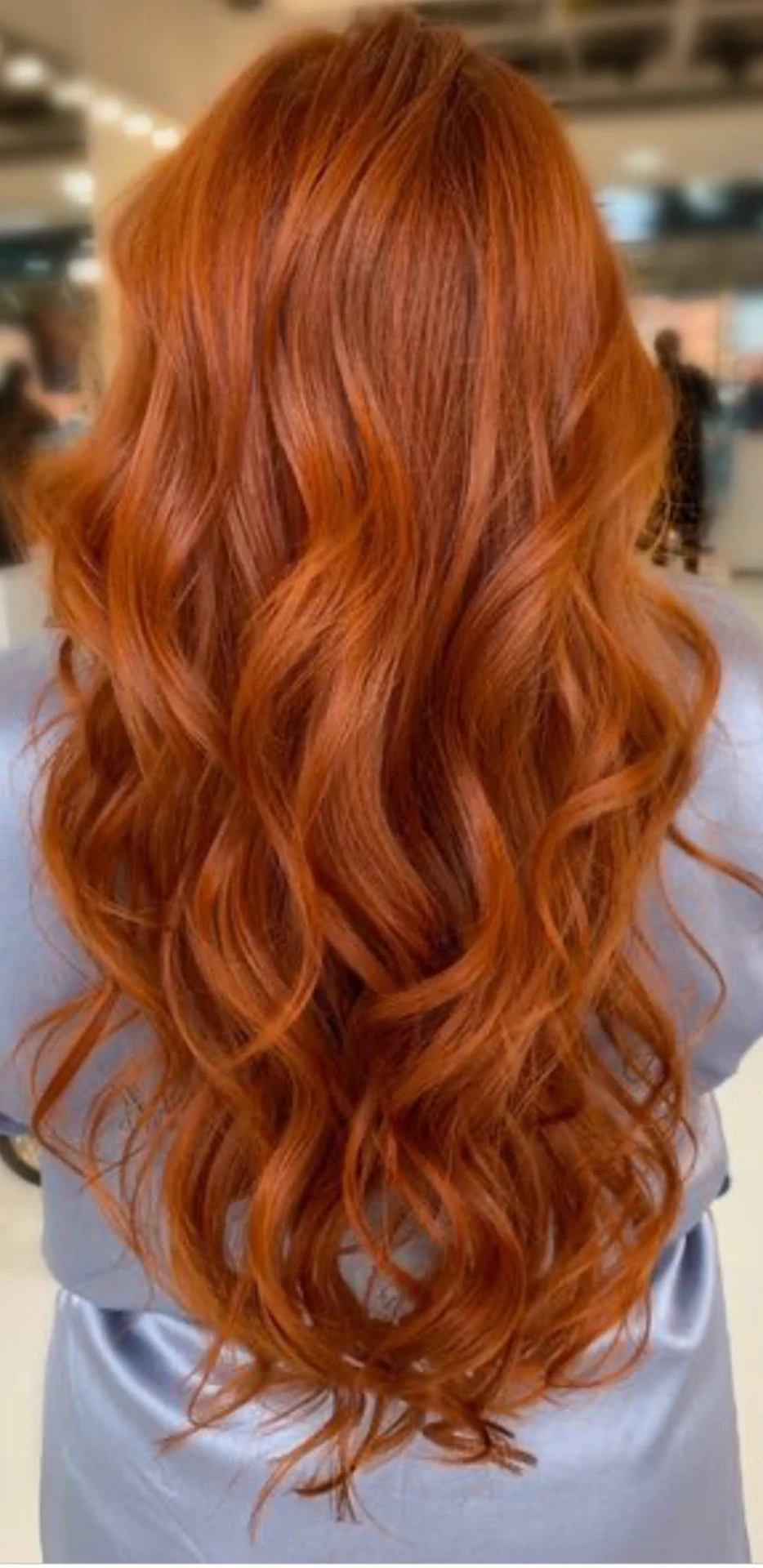 Copper red waves